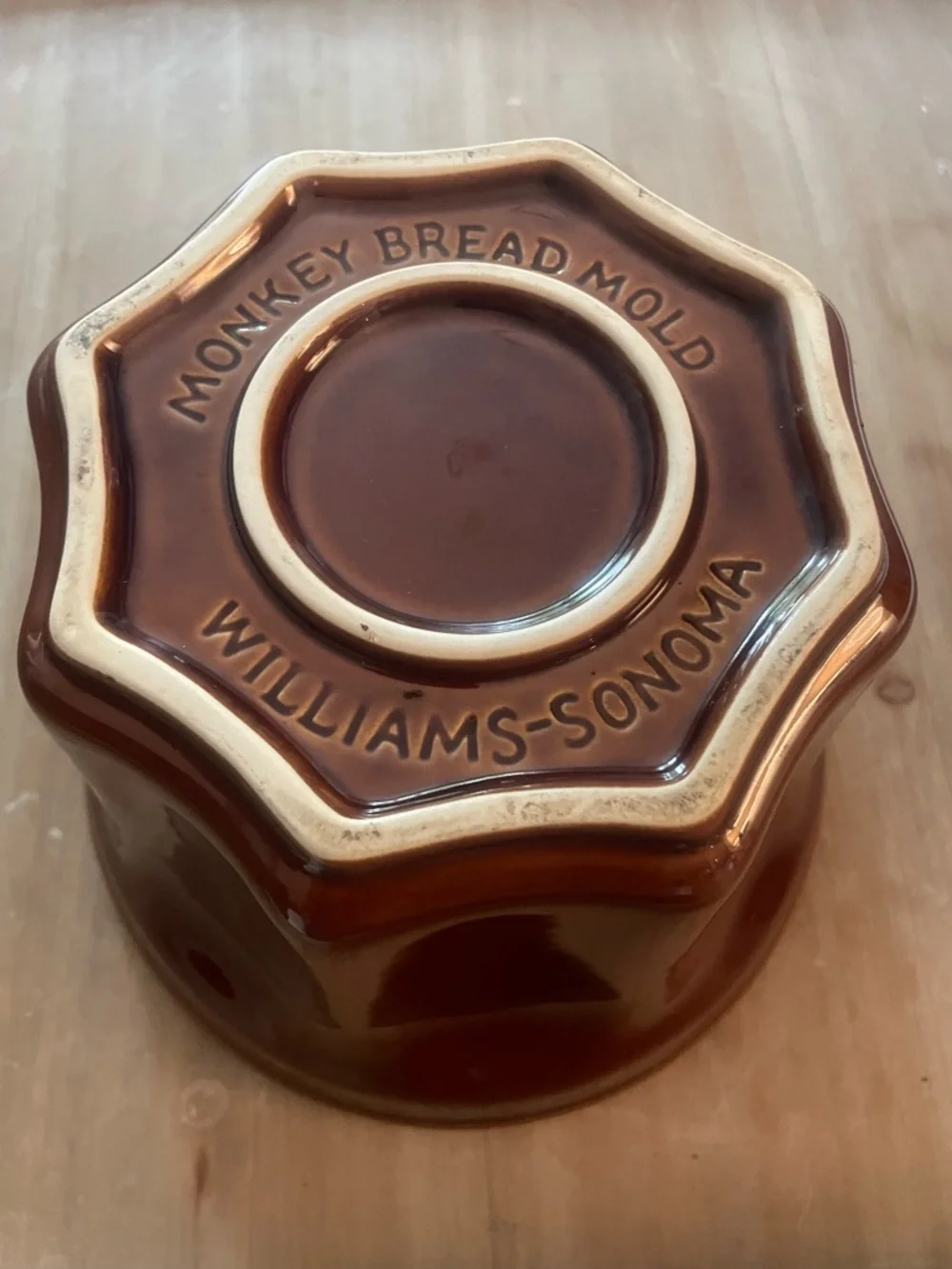 Williams Sonoma Brown Ceramic Monkey Bread Dish